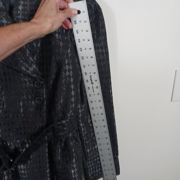 Candie's, Brittany Loves Candie's Harlequin Print Shiny Jacket Black SZ XL,  Y2K - Picture 11 of 16